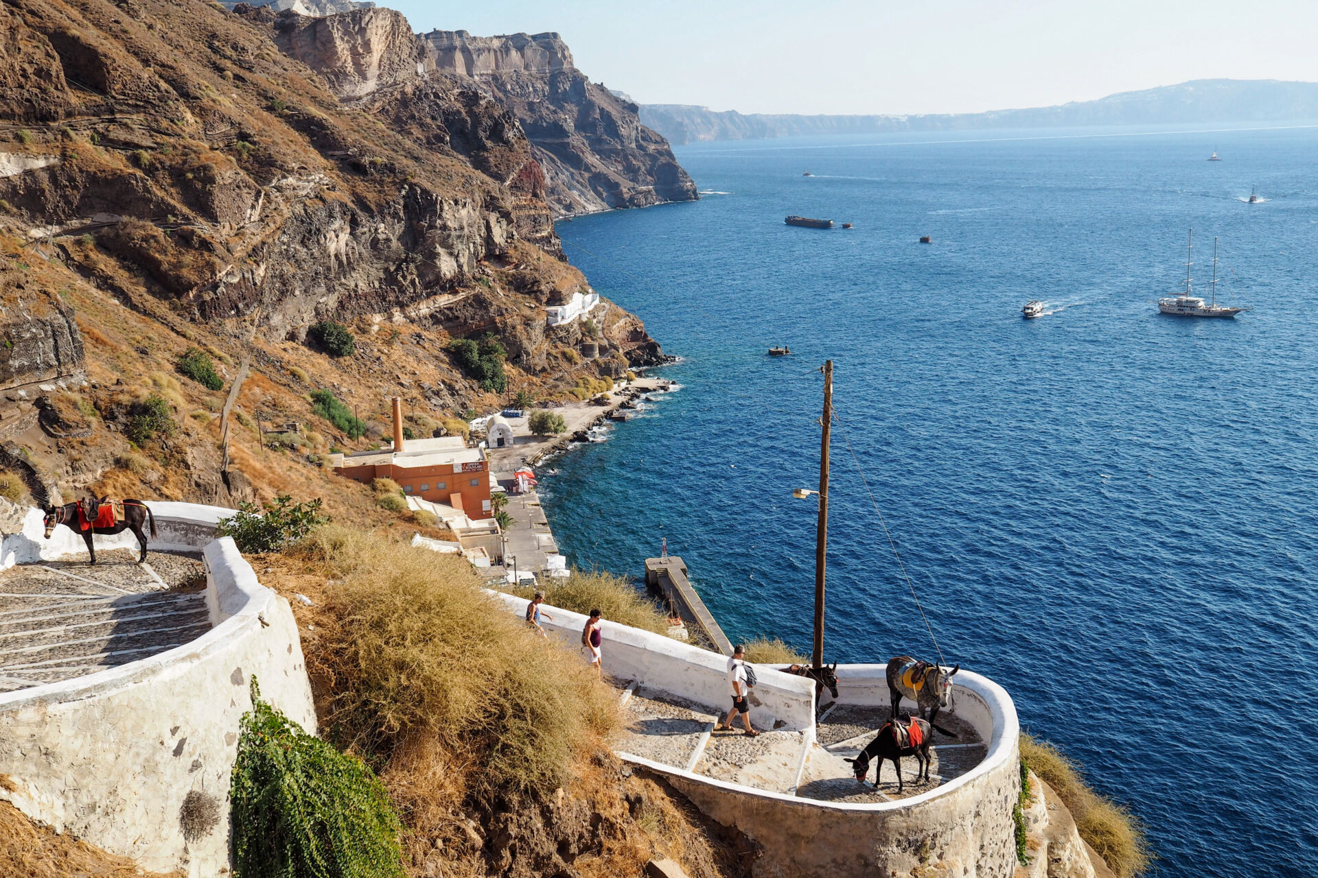 Old Port Fira Santorini