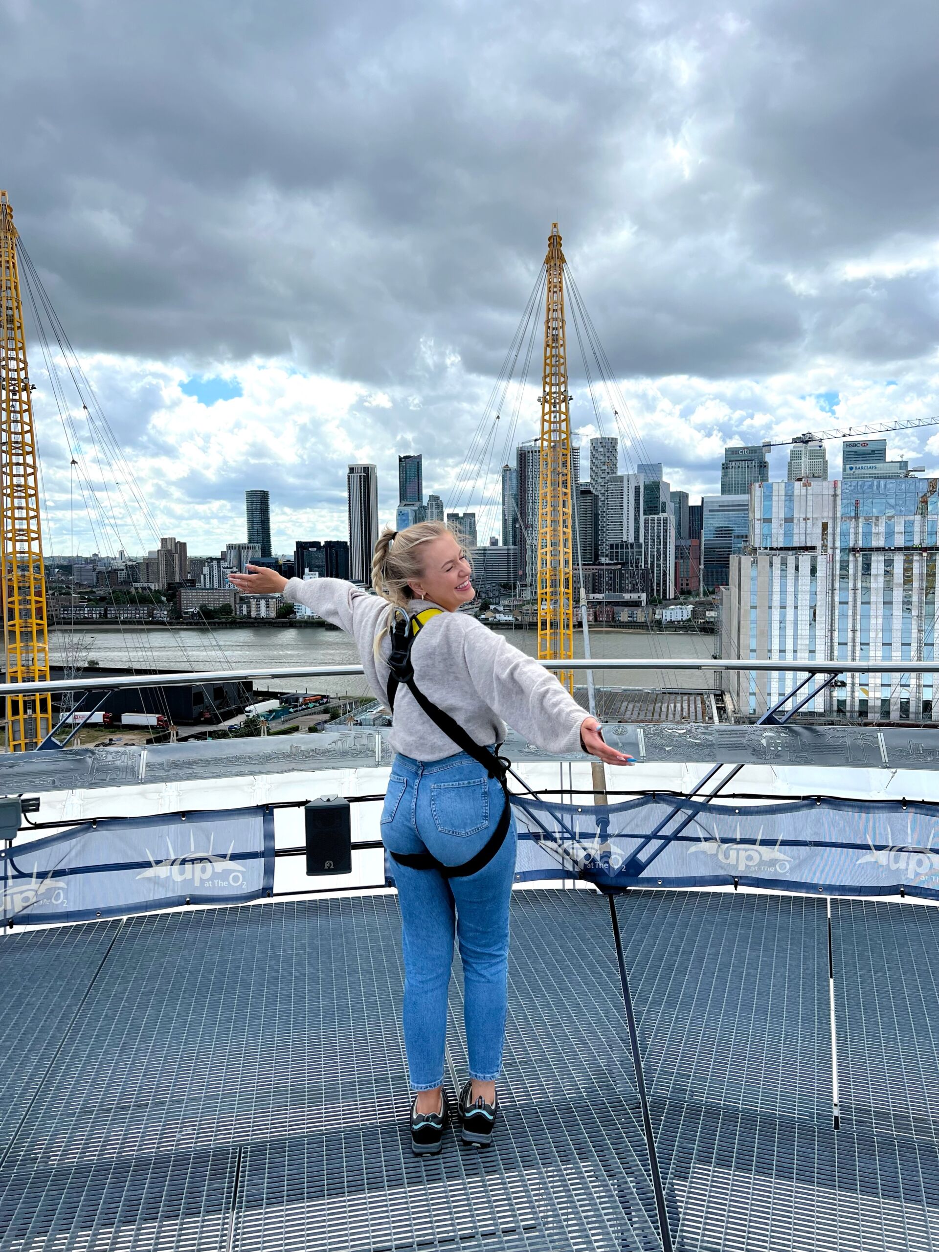 Standing at the top of The O2 Arena